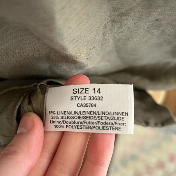 Vintage Silk Linen Blend Dress - Picture 5 of 7